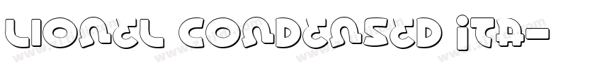 Lionel Condensed Ita字体转换